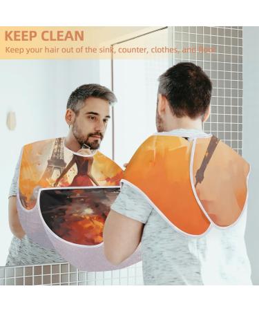 Buy Eiffel Tower Beard Bib Apron - Hair Catcher for Men | Perfect Father's Day & Christmas Gifts - Buy Online on GoSupps.com