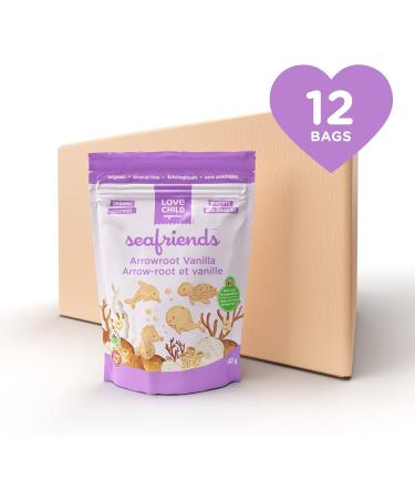 Love Child Organics Sea Friends Arrowroot Vanilla Cookies 140 g 12 Pack - Buy Online on GoSupps.com