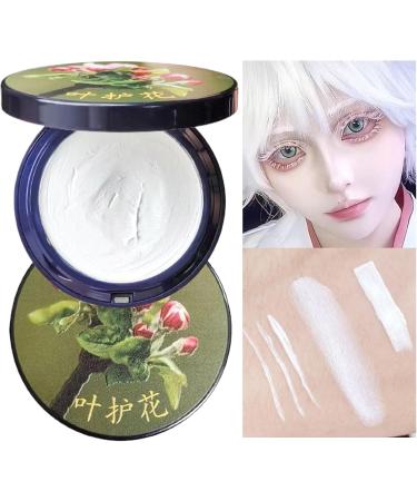 White Face Makeup Cosplay Foundation Cream Long-Lasting Stain-Resistant White Face Paint for Cosplay Stage Performance Party Adults Christmas - Buy Online on GoSupps.com