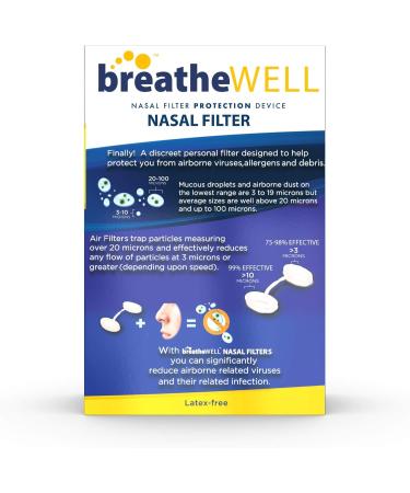 Buy Nose Filters - Nasal Protection for Allergies | Discreet Defense Against Airborne Irritants Dust & Pet Dander (6 Count - Buy Online on GoSupps.com
