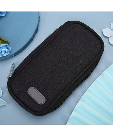 Saluaqui Insulin Cooling Bag - Portable Medication Cold Storage for Patient Care - 8.3 x 4.5 x 1.2 (Black) - Buy Online on GoSupps.com