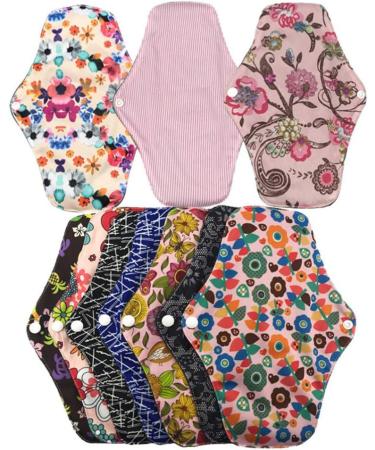 Exceart 8-Pack Reusable Menstrual Pads for Women | Eco-Friendly Bamboo Carbon Sanitary Napkins - Buy Online on GoSupps.com