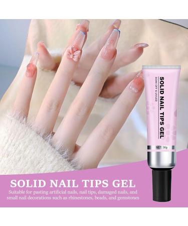 Solid Nails Adhesive Gel | Gel Glue For Artificial Nails | Adhesive Gel Strong Hold Nail Glue Gels Gel Glue For Nails Long-lasting Nail Adhesive Gels Professional Glue Gels - Buy Online on GoSupps.com