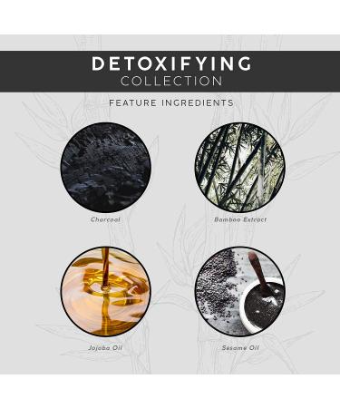 THEORIE Charcoal Bamboo Body Scrub - Detoxifying Exfoliation with Jojoba, Sweet Almond, and Sesame Oil - 200 mL - Reveal Glowing Skin - Buy Online on GoSupps.com