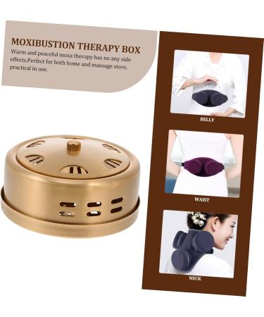 LALAFINA Moxibustion Box - Portable Electrical Mugwort Massage Device | Copper Healing Tank & Burner - Buy Online on GoSupps.com