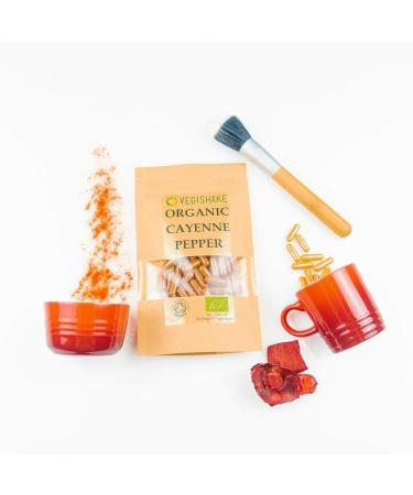 Organic Cayenne Pepper HPMC Capsules 900mg Supplements Fat Energy Burner Loss Diet Weight Satiety Management Vegan Halal Kosher (60 Capsules) 60 count (Pack of 1) - Buy Online on GoSupps.com