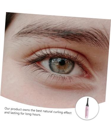Housoutil Eyelash Curler Rechargeable Eyelash Brush 3 Temperature Gears Eyelash Brush Mini Natural Eye Lashes Curling Hot Lash Curler Beauty Tool Eyelashs Pink Abs Curling Iron USB - Buy Online on GoSupps.com