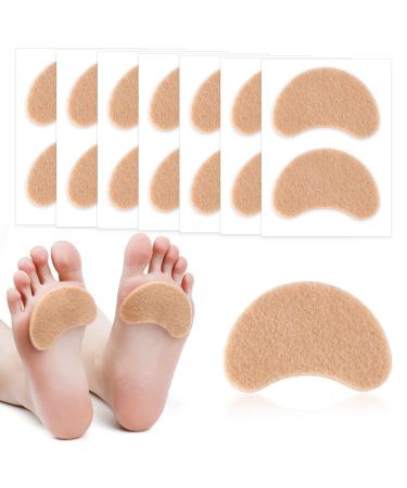 7 Pairs Adhesive Moleskin for Feet Curved Moleskin Padding Strips Moleskin Strips Moleskin Bandages for Toes Corns Prevention Tapes Shoe Friction for Women Men