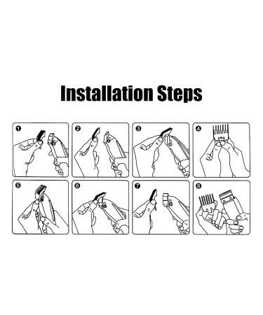 10 Sets of Color Guide Combs for Hair Clippers - Precision Cutting from 0.06mm to 25mm | International Shipping - Buy Online on GoSupps.com