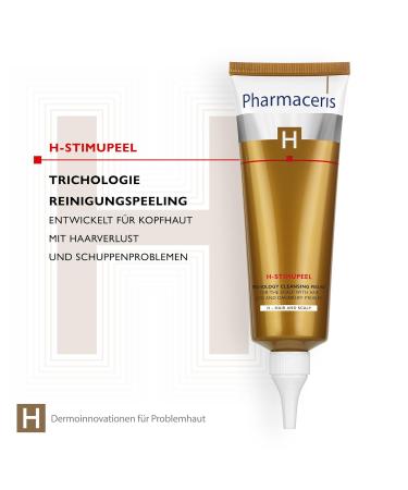 Pharmaceris H Stimupeel - Scalp Cleansing Peeling Treatment for Hair Loss | Olamin Pirocton Caffeine & Urea | 125ml - Best Hair Care for Women & Men - Buy Online on GoSupps.com
