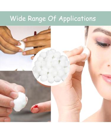 200 Cotton Balls - Round White Bouquet for Makeup Beauty Salon & Home Use | Ideal Nosebleed Plugs - Buy Online on GoSupps.com