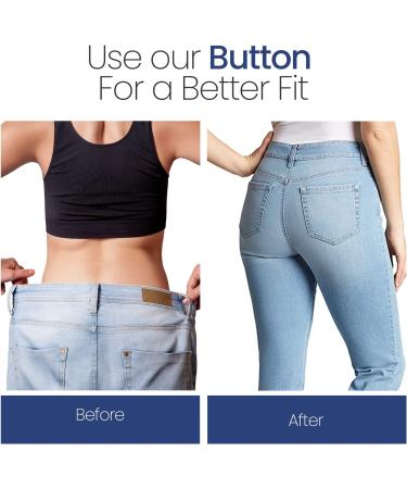 Feedee 8 Sets Jean Buttons Pins - No Sew Jean Buttons for Loose Jeans - Adjustable and Snap Tack Jeans Button Replacement - Buy Online on GoSupps.com