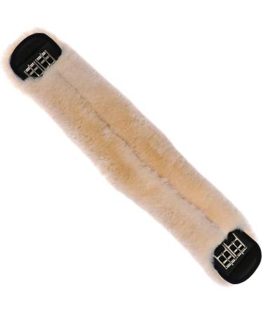 Merauno Real Lambskin Gurtschoner Bauch Belts - Premium Real Fur Saddle Belt Cover (60x12cm) - Ideal for Western Dressage and Comfort - Buy Online on GoSupps.com