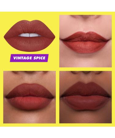 Lime Crime Vintage Spice Soft Touch Comfort Matte Lipstick - Terracotta Reddish Brown - Long-Lasting Full Coverage Lipstick for All-Day Wear - Buy Online on GoSupps.com