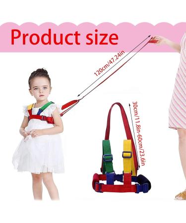 Upgraded Toddler Walking Harness & Safety Leash | Anti-Lost 2-in-1 Baby Band | for 1-5 Years Kids | Learning Walking Wrist Link | Children's Anti-Lost Rope - Buy Online on GoSupps.com