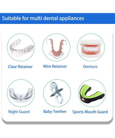 Retainer Cleaning Tablets 120ct - 4 Months Supply | Mouth Guard Cleaner, Remove Stains & Odor, Prevent Brace Discoloration, Mint Flavor - Buy Online on GoSupps.com