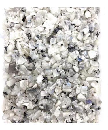 Natural Crystals and Stones 200g 8mm-15mm Natural White Moon Quartz Crystal Gravels Polishing Stone Chips with Blue Flash for Decoration kaixun - Buy Online on GoSupps.com