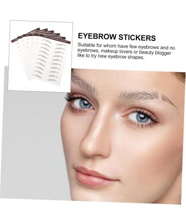 NOLITOY 6pcs Eyebrow Stickers Bionic Eyebrow Women False Eyebrows False Eyebrows Cosmetics Make up Shaper 4d 5.8X1X0.1CM Brown - Buy Online on GoSupps.com
