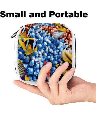 GIAPB Sanitary Napkin Storage Bag - Ocean Tropical Coral Fish Color - Buy Online on GoSupps.com