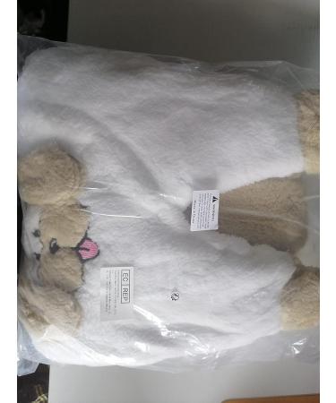 Newborn Baby Cartoon Bear Snowsuit Winter Coat Fleece Hooded Romper Jumpsuit 0-3 Months - Khaki Dog - Buy Online on GoSupps.com