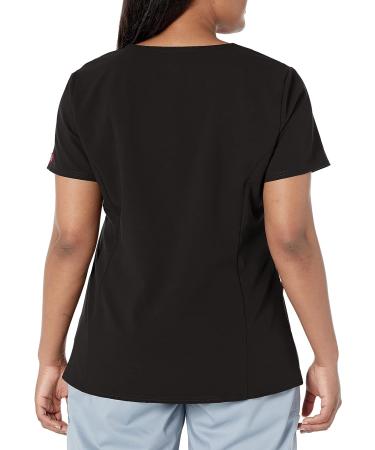 Dickies Xtreme Stretch Women Scrubs Top V-Neck 3X-Large Plus, Black | Shop Now - Buy Online on GoSupps.com
