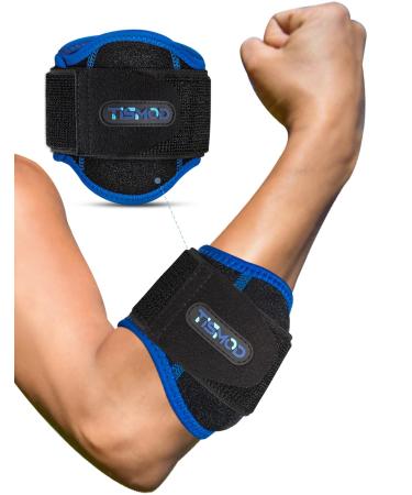 Tennis Elbow Brace,Relief Pain Elbow Support Comfortable for Tendonitis/Arthritis and Tennis/Golf elbow, Forearm Elbow Strap with Neoprene Compression pad Support Protection in tennis, basketball and baseball for women & men One Size