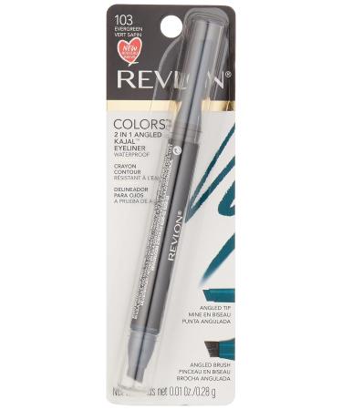 ColorStay 2-in-1 Angled Kajal Eyeliner Smudge Brush, Waterproof Eye Makeup for Smokey Eyes - Evergreen (103) 0.01 oz - Buy Online on GoSupps.com