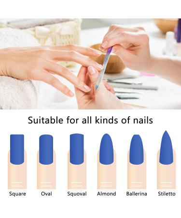 5-Piece Colorful Printed Glass Nail File Buffers with Cases - Double Sided Manicure Tools for Women & Men - Buy Online on GoSupps.com