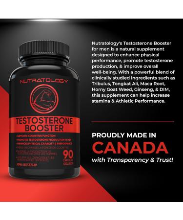 Testosterone Booster for Men - Tribulus Terrestris Tongkat Ali Maca Horny Goat Weed Ginseng DIM. Formulated To Enhance Physical Performance & Promote Testosterone Production - 90 Capsules 90 count (Pack of 1) - Buy Online on GoSupps.com