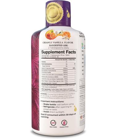 Tropical Oasis Joint Complete Premium Plus - Glucosamine Chondroitin MSM Plus 800mg Turmeric - 98% Max Absorption – 32oz - Buy Online on GoSupps.com