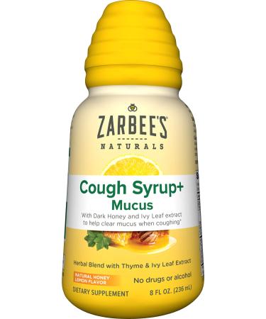 Zarbee's Naturals Cough Syrup* + Mucus, Natural Honey Lemon Flavor, 8 Ounce Bottle Honey Lemon Syrup - Buy Online on GoSupps.com