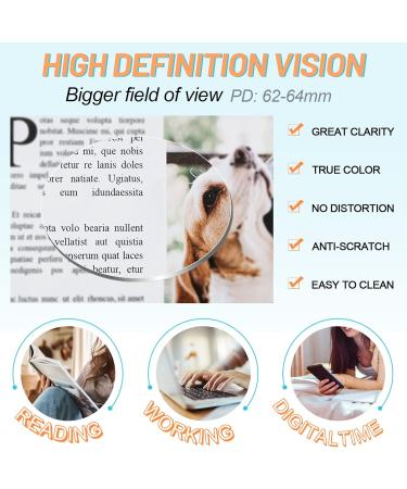 Shop MARE AZZURO Large Bling Reading Glasses for Women - Trendy Round Readers in Pink | Multiple Strengths Available (0-6.0 - Buy Online on GoSupps.com