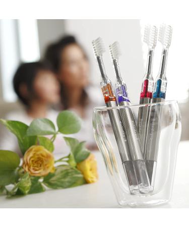 SOLADEY Ionic Toothbrush Replacement Heads - Binchotan Charcoal & Silver Ions (4 Pack) | Honeycomb Point - Buy Online on GoSupps.com