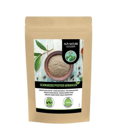 100% Natural Black Pepper Ground 1kg - Additive-Free Vegan Black Peppercorns for International Shipping - Buy Online on GoSupps.com