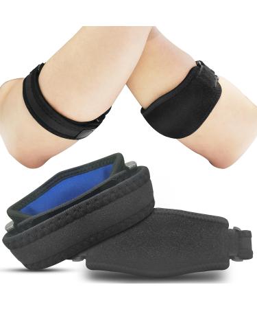 Utook Elbow Brace for Men & Women 2 Pack - Tennis Elbow Brace with Adjustable Strap - Golfers Elbow Support for Pain Relief Recovery & Prevention - Ideal for Tennis Golf & Gym Activities