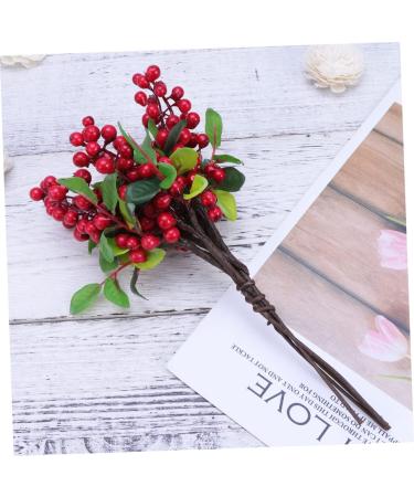 Zerodeko 10 Pcs Wedding Decoration Simulation Berry Branch Christmas Berry Pick Vases for Flowers Flower Vase Artificial Red Berry Stems Floral Plants Picks Display Blueberry Fruit Vacation Redx2pcs Size 5x2pcs - Buy Online on GoSupps.com