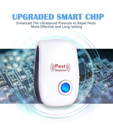 Ultrasonic Pest Repeller 6 Pack - Indoor Mouse, Spider, Roach, Rodent, Mosquito Control - Buy Online on GoSupps.com