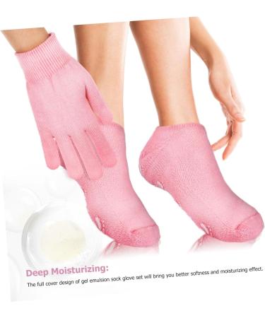 minkissy 2 Sets Spa Moisturizing Socks Spa Socks Scrub Mitts Gloves Dry Feet Socks Hand Feet Moisture Enhancing Socks Moisturizing Gel Socks Dry Hands Spa Hand Mitts Cotton Moisturize Foot - Buy Online on GoSupps.com
