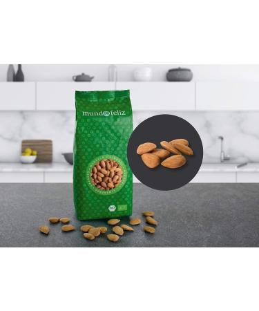 Buy Mundo Feliz Whole Organic Almonds | 2 x 500g | International Shipping Available - Buy Online on GoSupps.com