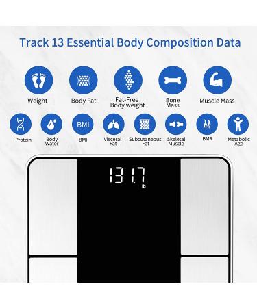 Vitafit Smart Scale: 20+ Years Body Weight & Fat Analyzer, Digital Wireless Bathroom Scale for BMI, Fat, Water, Muscle with App - 400lb Capacity - Black - Buy Online on GoSupps.com