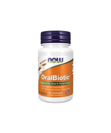 NOW Supplements, OralBiotic, Developed for Adults & Children, Strain Verified, 60 Lozenges 60 Count (Pack of 1) - Buy Online on GoSupps.com