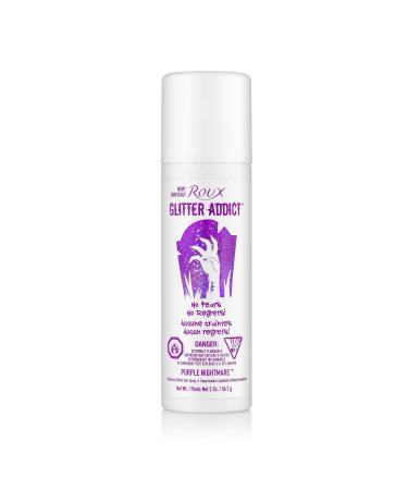 Roux Glitter Addict Temporary Glitter Hair Spray Purple Nightmare 2 ounces