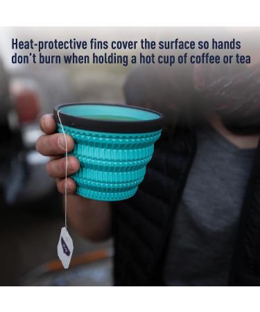 Sea to Summit X-Series Collapsible Silicone Cool Grip Camping Mug 16 oz - Sea Foam Color - Buy Online on GoSupps.com
