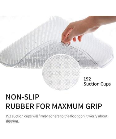 Newthinking Shower Foot Scrubber Massager | Exfoliating Feet Spa with Suction Cup | Improve Circulation & Reduce Foot Pain | Clear White - Buy Online on GoSupps.com