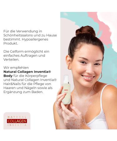 Natural Collagen Inventia Anti-Aging Face Gel | Hypoallergenic Skin Moisturizer | 30ml - Improve Skin Appearance & Hydration - Buy Online on GoSupps.com