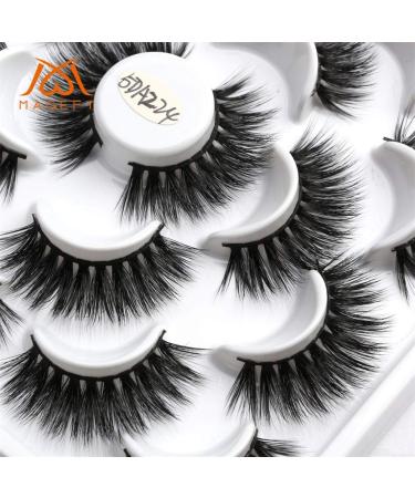 Kashyk 10 Pair 5D Mink False Eyelashes - Natural Wild Makeup Eyelashes (H Style) | International Shipping - Buy Online on GoSupps.com