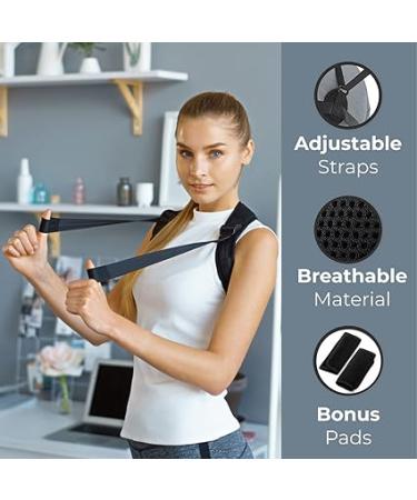 Adjustable Posture Corrector for Women & Men - Figure 8 Clavicle Brace for Alignment & Hunching - Model APC-010 - Buy Online on GoSupps.com