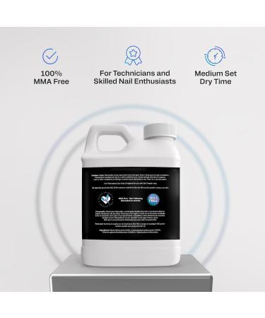 16oz Professional Grade EMA Acrylic Monomer - MMA Free | Low Odor Non-Yellowing Nail Liquid - Buy Online on GoSupps.com