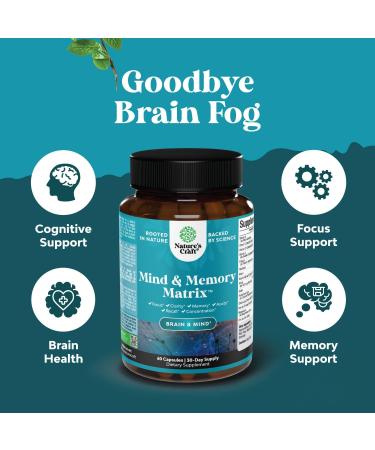 Bundle of Matrix Nootropic Brain Supplement for Memory and Focus Enhancement - Vitamins for Mental Health & Clarity and Advanced Mushroom Complex Capsules for Brain Health Memory Support & Focus - Buy Online on GoSupps.com