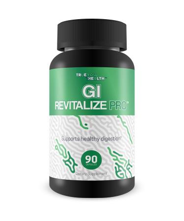 GI Revitalize Pro - Gut Health Supplements for Gastrointestinal Health Support - Promote Improved Digestion Nutrient Absorption & Regularity - Vitamin D & Psyllium - Bonus Immune Support Benefits
